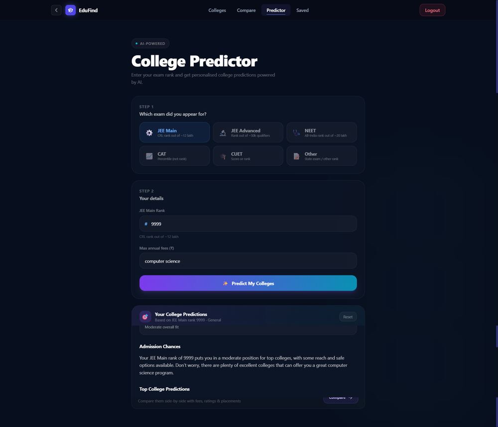 Collexa — rank-based college predictor